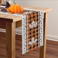 thumbnail image 6 of Maple Leaves Fall Table Runner with Buffalo Plaid, 13 x 72 Inch Seasonal Autumn Thanksgiving Table Decoration for Home Kitchen Dining Outdoor Indoor Holiday Farmhouse Decor, 6 of 7