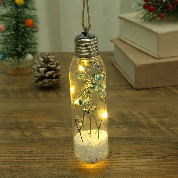 zanvin Christmas Decorations,Home Decoration Christmas Decor Hanging Bottle Light Christmas Lamp Decorations Christmas Tree Bulb 16x4.5cm Light Bulb Decorative Items Gift Clear Light Bulbs