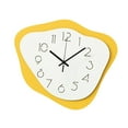 thumbnail image 4 of deevoka Hanging Clock Silent Family Friends Wall Art Decor Office Acrylic Wall Clock Yellow, 4 of 9