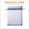 thumbnail image 2 of Uxcell Organza Bags, Favor Pouches Sheer Drawstring Mesh Bag for Gift Jewelry Christmas Wedding Festival Party Candy Dark Blue 4 in  5 in, 2 of 7