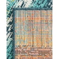 thumbnail image 3 of Unique Loom Outdoor Coastal Collection Area Rug - Ombre (2' x 6' 1" Runner Multi.Blue/Yellow), 3 of 11