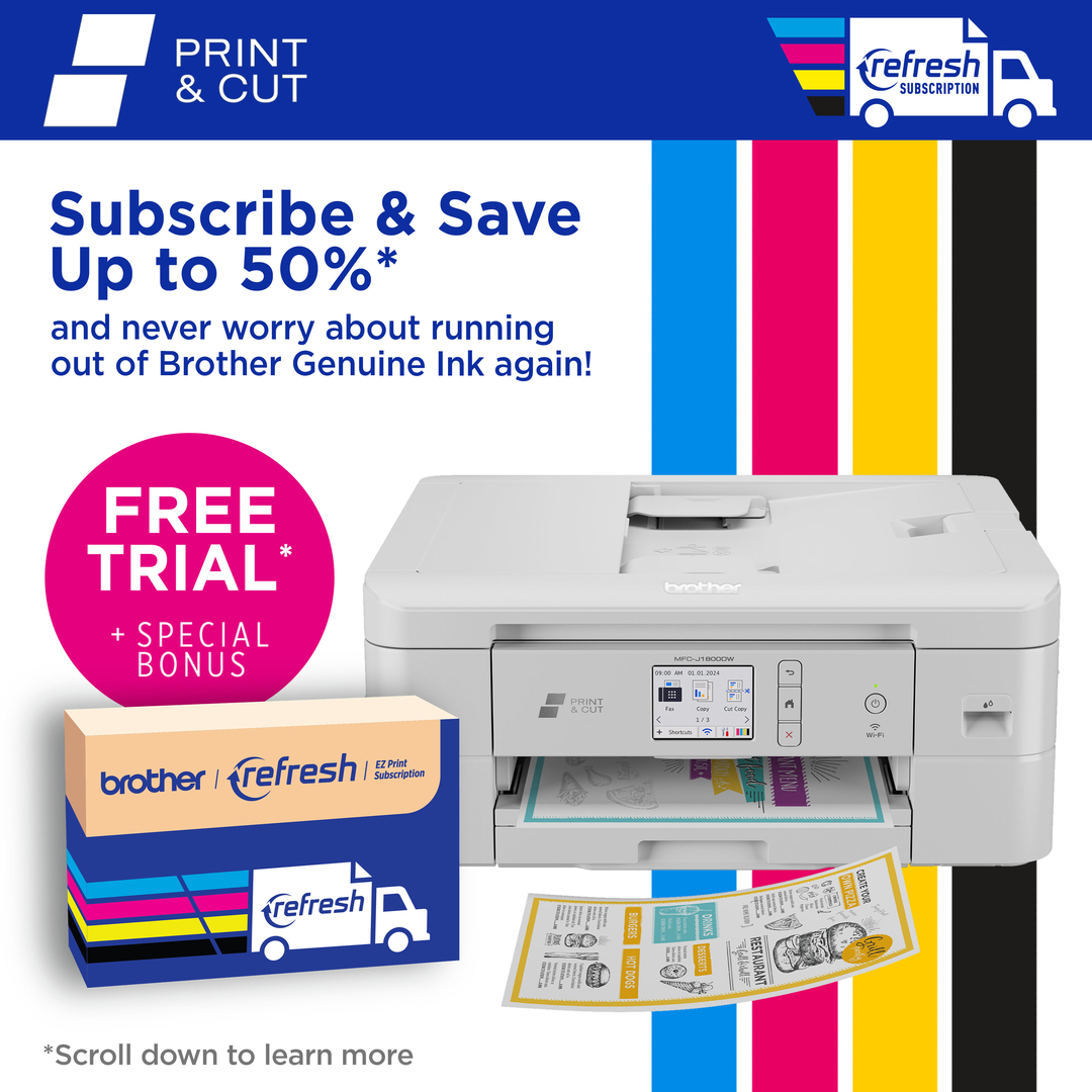 Brother MFC-J1800DW Print & Cut All-In-One Inkjet Printer photo 6