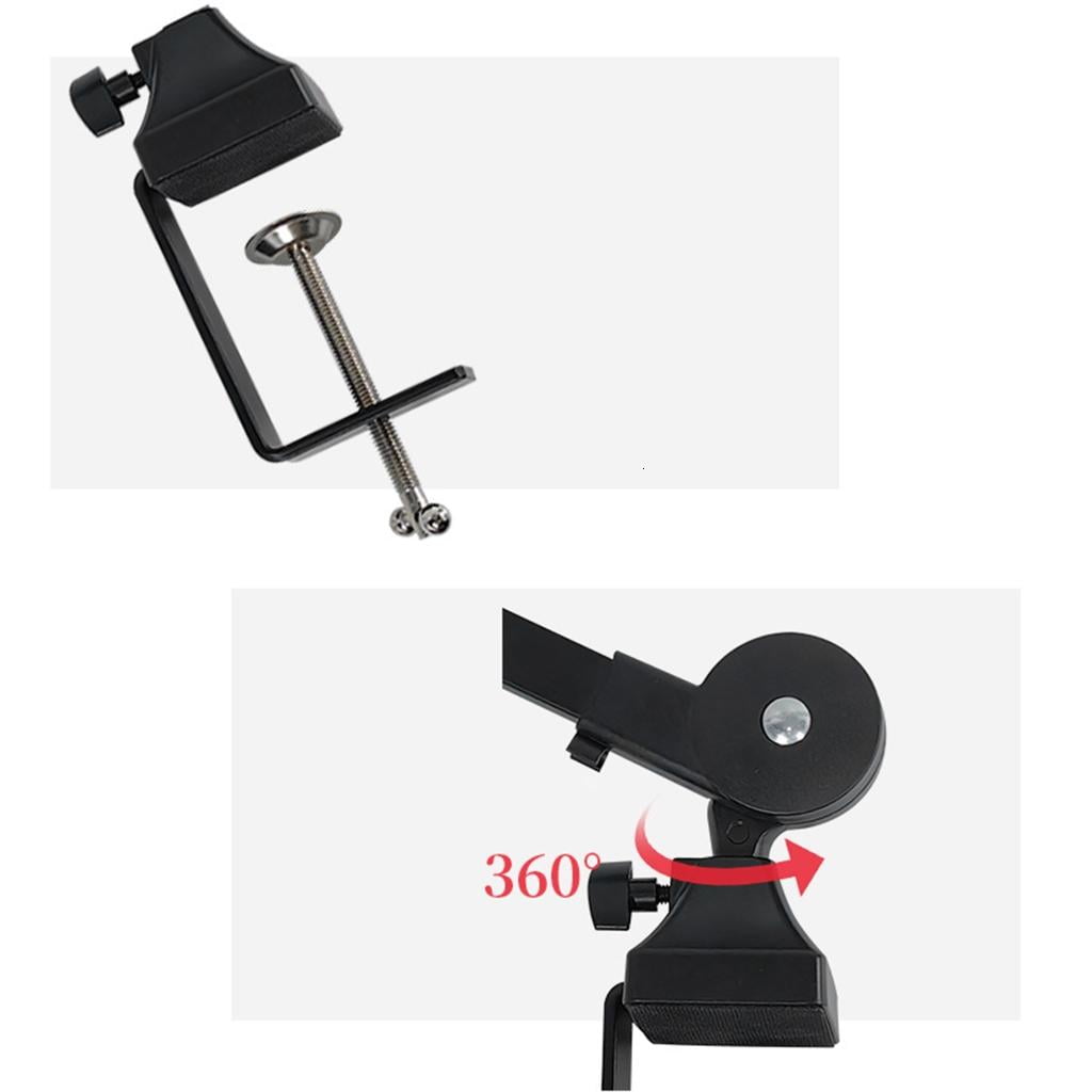 Jesscasday Microphone Arm withPop Protections - Microphone Stand with Wind Protections