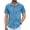 Blue, variant on GENTS BLISS Short Sleeve Men Hawaiian Shirts Floral Print Button Down Shirts for Men Casual Beach Shirts
