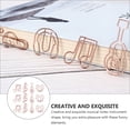 thumbnail image 3 of CIMAXIC 12pcs Creative Musical Notes Instrument Style Paper Clips Bookmarks Mixed Style,1.06"X0.98"X0.04", 3 of 5