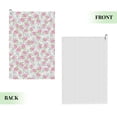 thumbnail image 6 of Golf Towels for Golf Bags For Men Women - Pink floral 24x16in Absorbent Quick Drying Golf Towel for Cleaning Golf Ball Club Golf Bag Accessories with Carabiner, 6 of 8