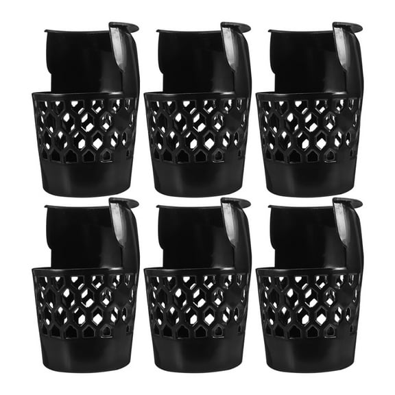 LABSERRON 6Pcs Black Pool Table Pocket Replacement Made of Durable PP Material for Billiard Ball Storage