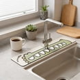 thumbnail image 5 of Diatomaceous Earth Absorbent Mat for Kitchen and Bathroom Sinks,Splash Guard Drip Tray, Non-Slip Waterproof Countertop Protector Pad for Faucet, Quick-Dry Anti-Slip Sink Mat for Washbasin and Counter, 5 of 6