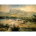 thumbnail image 2 of Bodmer, Karl 24x19 Black Modern Framed Museum Art Print Titled - Landscape with buffalo on the upper Missouri, 2 of 4
