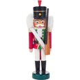thumbnail image 1 of Alexander Taron 071-105 Dregeno Mini Nutcracker - Red & Green Soldier Holding a Rifle, 1 of 1