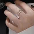 thumbnail image 3 of Anillo de plata ajustable para mujer Qarigey decoración personalizada joyería portátil Tipo 1, 3 of 6