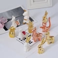 thumbnail image 2 of Adornos de animales pequeños de cerámica dorada de lujo de estilo nórdico, accesorios de fotografía de galvanoplastia creativos, adornos pequeños, artesanías, 2 of 5
