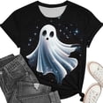thumbnail image 5 of Frostluinai Womens Halloween Spooky Season T Shirts Funny Witches Graphic Tees Short Sleeve Crewneck Everyday Casual Daily Wear Tops S-5XL, 5 of 7