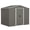 Gris Clair, variante sur Outsunny Remise de Rangement Extérieure en Métal 8'x6' avec Portes Coulissantes Gris Pâle