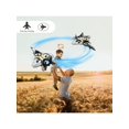 thumbnail image 3 of 4drc V17 Remote Control Airplane 2.4ghz Foam Rc Plane For Adults And Kids, Quadcopter Helicopter Toy With Rotating And Stunt Rolling, Gravity Sensor,, 3 of 5