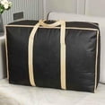 thumbnail image 3 of Extra Large Storage Bag, Heavy Duty Moving Bags for Clothes Blankets Comforter, Dust-Resistant Non-Woven Dorm Room Essentials, Foldable Closet Organizer for College Moving Home Packing Supplies^, 3 of 5