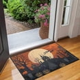 thumbnail image 2 of Happy Halloween Door Mat Decorations Pumpkin Spooky Welcome Mat Plain the Indoor Door Mat/Outdoor Crystal Velvet 30x17 Inches, 2 of 7
