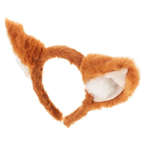 ELAYARD Soft Light Brown Furry Ear Headband for Parties, Costumes, and Fun Dress-Up Accessories