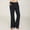 Black, variant on Sentmoon Womens Sweatpants Straight Fit High Waist Drawstring Side Pockets Bell Bottoms Solid Color Baggy Pants Athleisure Delightful Women for Christmas or Going out with Friends Army Green L
