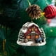 thumbnail image 2 of Adornos acrílicos de animales de granja, adornos para árbol de Navidad con diseño de pollo, adornos colgantes para bolsos y árboles, decoración festiva con temática de granja para las fiestas., 2 of 5