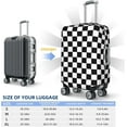 thumbnail image 5 of N/A Luggage Cover 3D Printed Washable Travel Cover for Luggage 18-32 Inch Checkered Racing Flag, 5 of 7