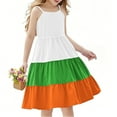 thumbnail image 2 of Milgrthf Robe d'Été pour Fille Boho à Bretelles Décontractée Sans Manches à Volants avec Poches pour 4-12 Ans Bleu 4 Ans, 2 of 8