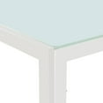 thumbnail image 5 of Ktaxon 5 Piece Kitchen Dining Table Set with 4 High BackLeather Chairs and Iron Frame Glass Table for Breakfast Dining Room Kitchen Furniture, White, 5 of 8