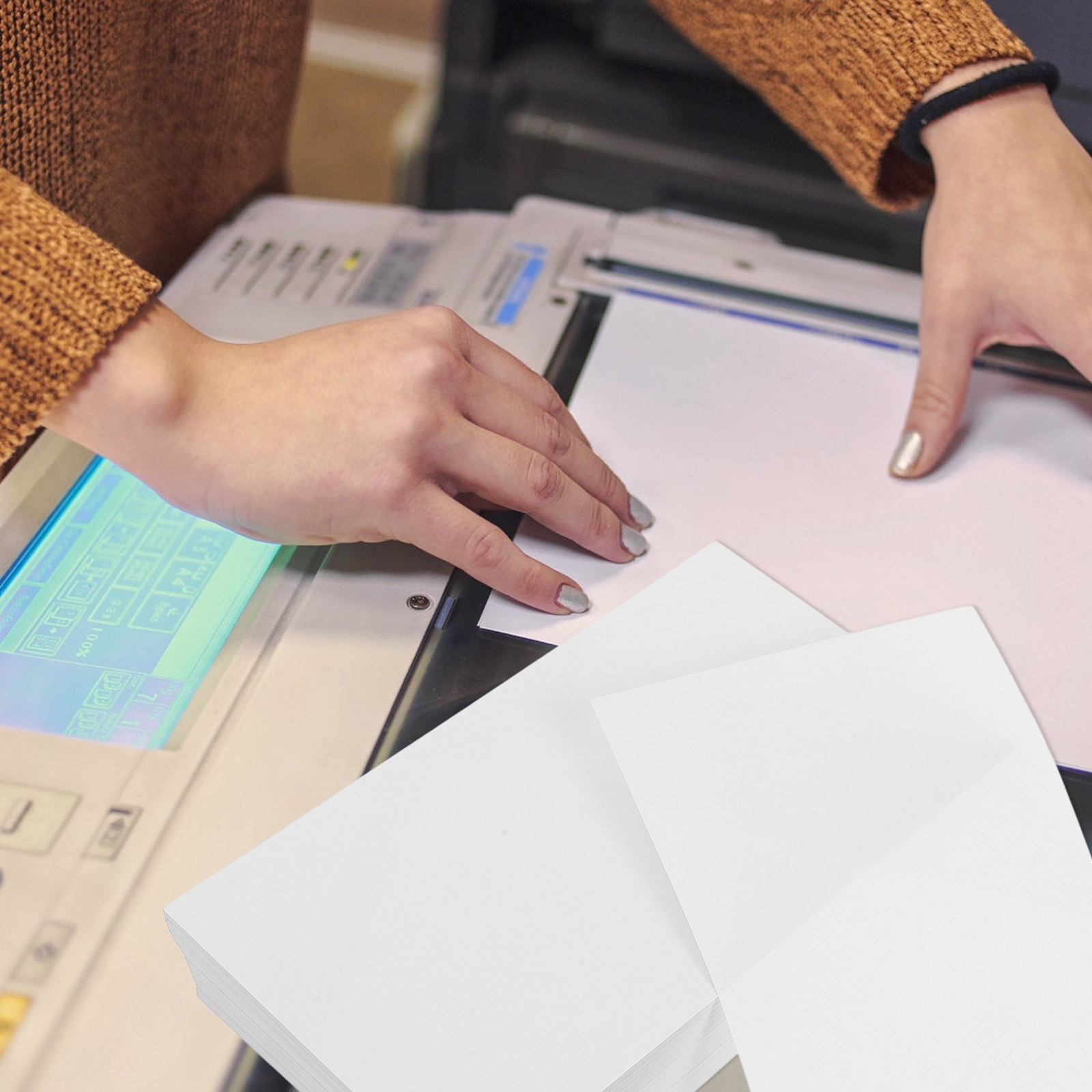 HONMEET White Thick Printing Paper 500 Sheets for Accounting, Bookkeeping, Office Use, Compatible with Inkjet Printers