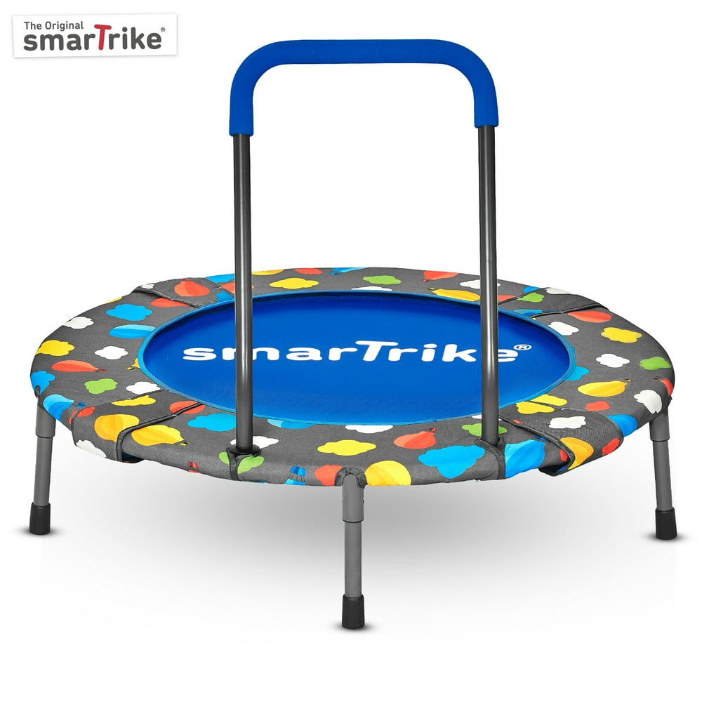 smarTrike 2in1 36inch Indoor Folding Trampoline with Handlebar