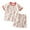 Pink, variant on Odeerbi 18M-7Y Toddler Boys Girls Summer Cotton Pajamas Short Sleeve Tops Shorts Set Soft Loungewear Cute Print Sleepwear Casual Two-piece Pajama Sets Toddler Boys Girls Clothes