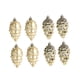 thumbnail image 5 of 8 Uds adornos de cono de pino BLESIY decoración navideña Colgante de Navidad oro, 5 of 8