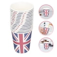 thumbnail image 2 of 16 vasos de papel para fiestas con diseño de la Union Jack, vasos decorativos de papel para agua, artículos para el hogar, 2 of 7