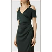 new AllSaints women dress Cadia WD428K oil black grey 0 MSRP $285