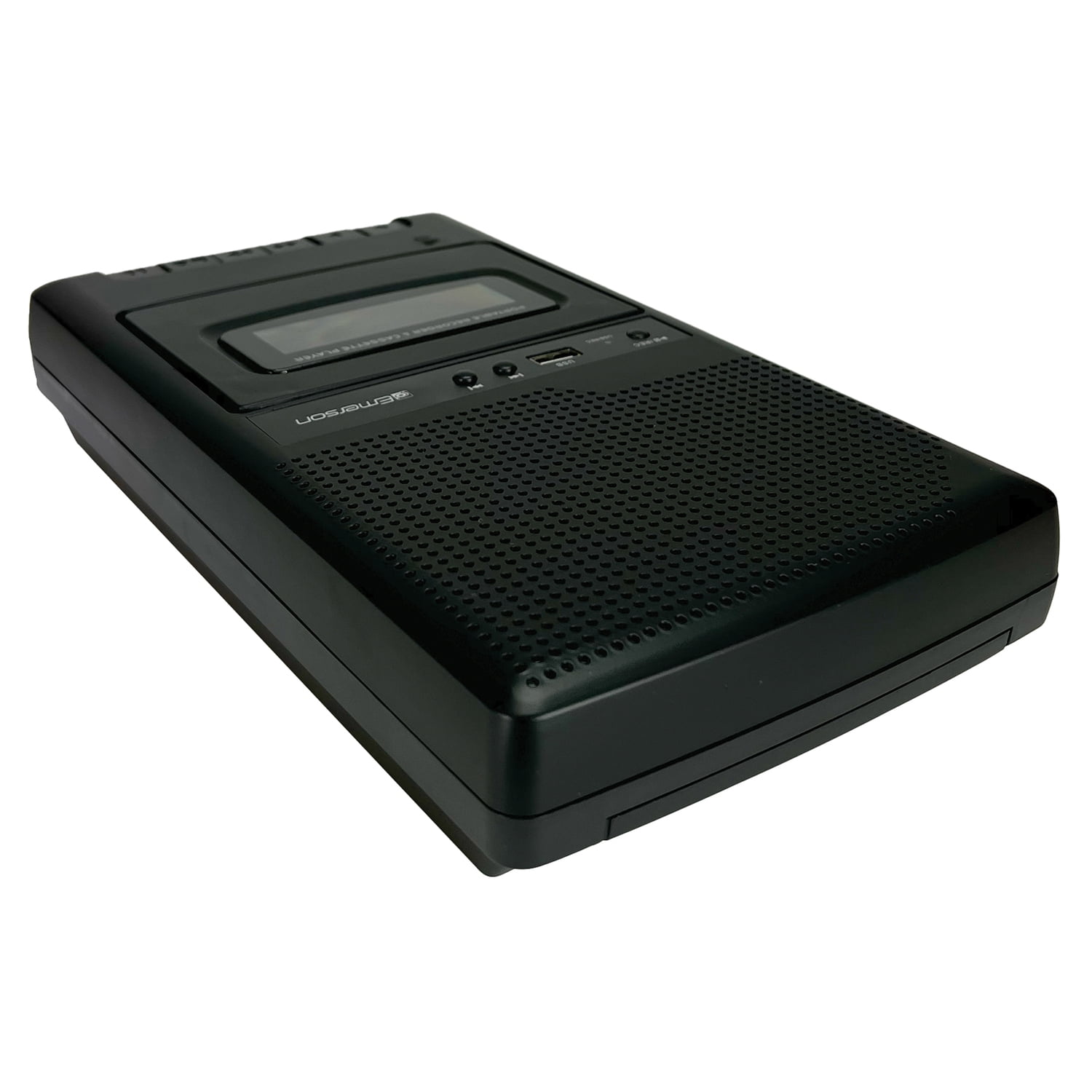 Emerson Portable Cassette Player and Recorder, Black