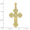 thumbnail image 4 of 14K Yellow Gold Scroll Cross W/Sunburst Center Charm - 30.3mm, 4 of 6