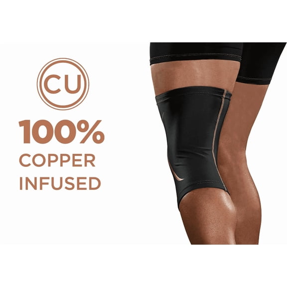 Sports Knee Sleeve Copper Knee Brace Support for Women Men Pain Relief and Joint L/XL