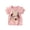Pink, variant on TAIAOJING Toddler Girls Bunny Floral Embroidered T-Shirt Summer Casual Short Sleeve Tops Trendy 3-4Y