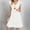 A_ White, variant on SMihono Sundresses for Women 2025 Petal Sleeve V Neck Mini Dresses Casual Flowy Boho Ruffle A Line Swing Solid Color Sundress White S