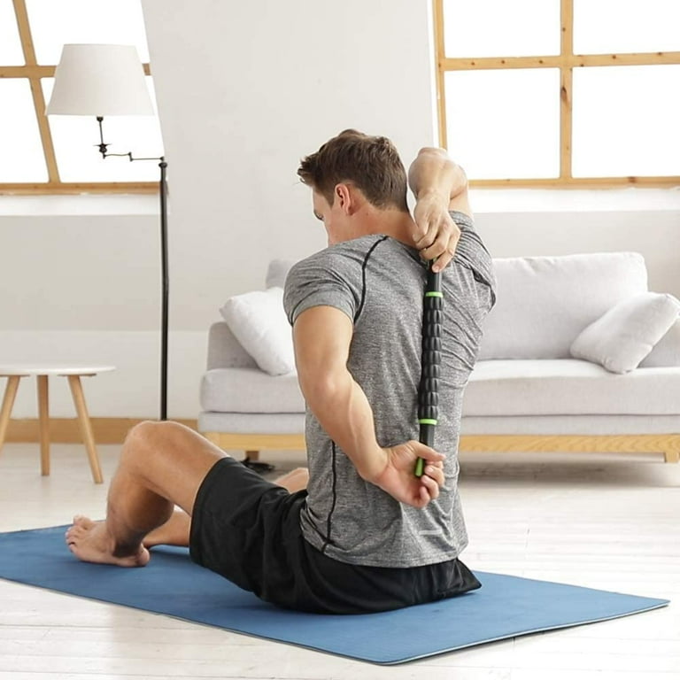 Muscle Roller Massage Stick Tool for Athletes 18 Inches Muscle Roller for Relieving Muscle Soreness Soothing Cramps Massage Physical Therapy Body Recovery Blue Walmart