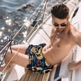thumbnail image 2 of luoweisi Men's Beach Shorts Quick Dry Swim Trunks with Mesh Lining Skull L, 2 of 5