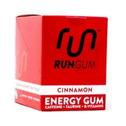 Run Gum Sugar-Free Cinnamon Energy Gum, 24 Pieces