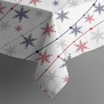 thumbnail image 5 of Christmas Square Tablecloth 52x52 Inch – Waterproof Polyester Printed Table Cover, Wrinkle Resistant & Washable for Kitchen Dining Picnic Party Decor, Single-v4-15, White, 5 of 6