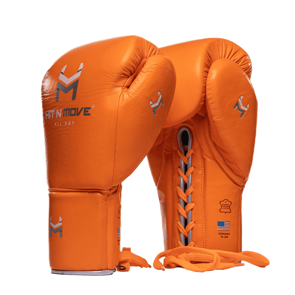 Hit N Move Boxing Gloves - All Day Pro Balance 14oz Black - Lace Up