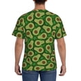 thumbnail image 2 of Naloa Big Colorful Avocados Men's T-Shirt Sport T-shirt Men's Basic Tee Casual Men's Shirt, Round Neck, Short Sleeves - Small, 2 of 5