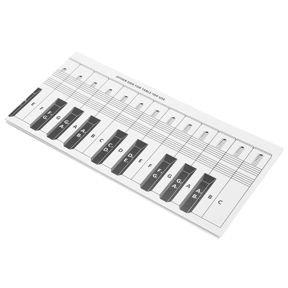 Tabla de teclas de piano tabla de notas de teclado de mesa para ejercicio de comparación ANGGREK Otros