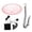 Pink, variant on Leatfisat Bird Bath Hanging Seed Feeder Garden Plate Hanging Tray For Wild Backyard Attracting Birds