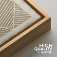 thumbnail image 5 of IDEA4WALL Framed Canvas Print Wall Art Geometric Line Neutral Tone Abstract Patterns Modern Art Abstract Minimal Wall Decorative Relax/Calm Nordic for Rooms - 16"x16"x2 Natural, 5 of 5