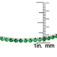 thumbnail image 2 of Silver Plated Simulated Emerald Tennis Bracelet, 2 of 3