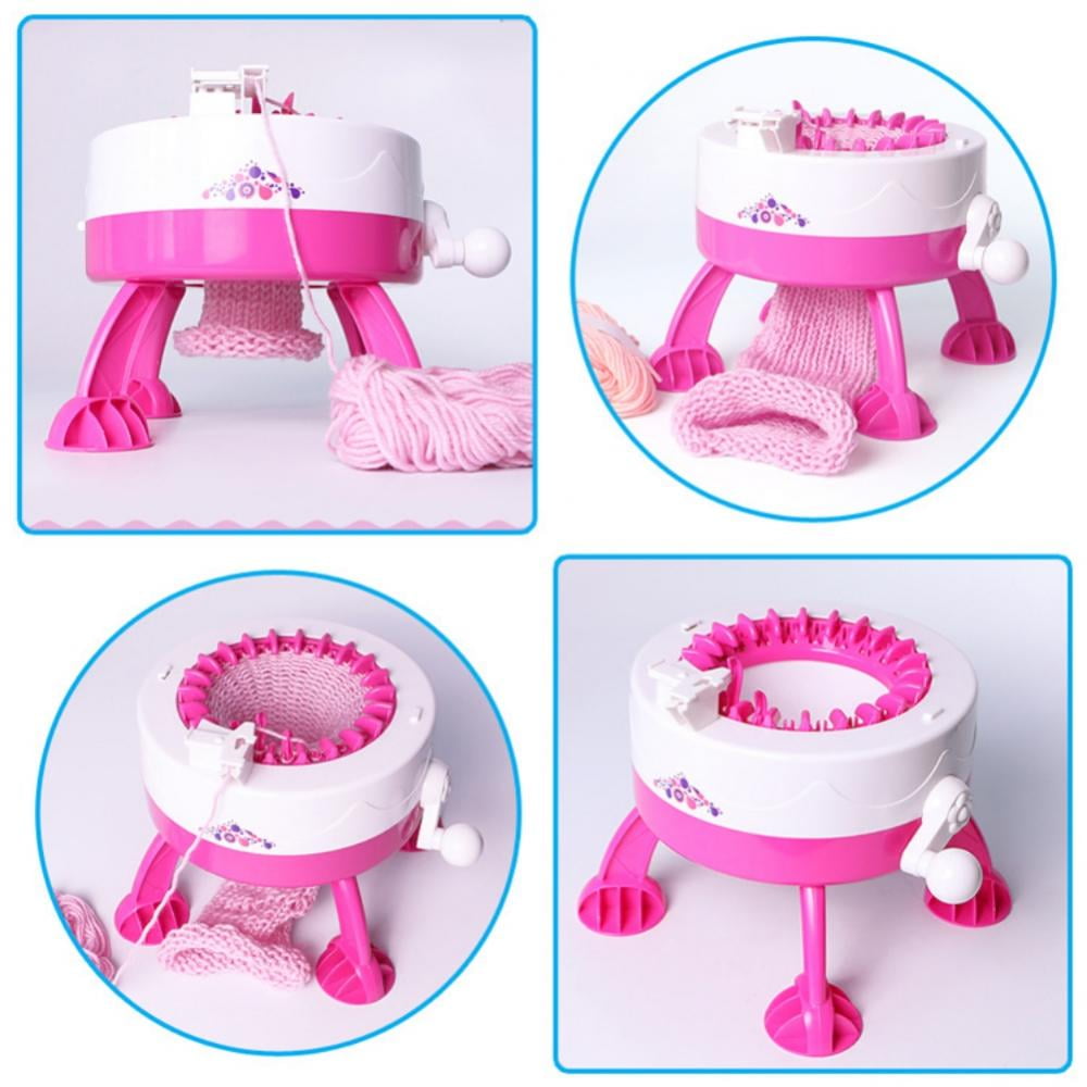 AJZIOJIRO Girls 22 Needles Knitting Machine Toys Kids Girls Toys Educational Toys Kids Games Gifts for 6-12 Year Old