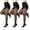 3 Black, variant on Plus Size Tights for Women - 40D Sheer Pantyhose, 3Pairs,